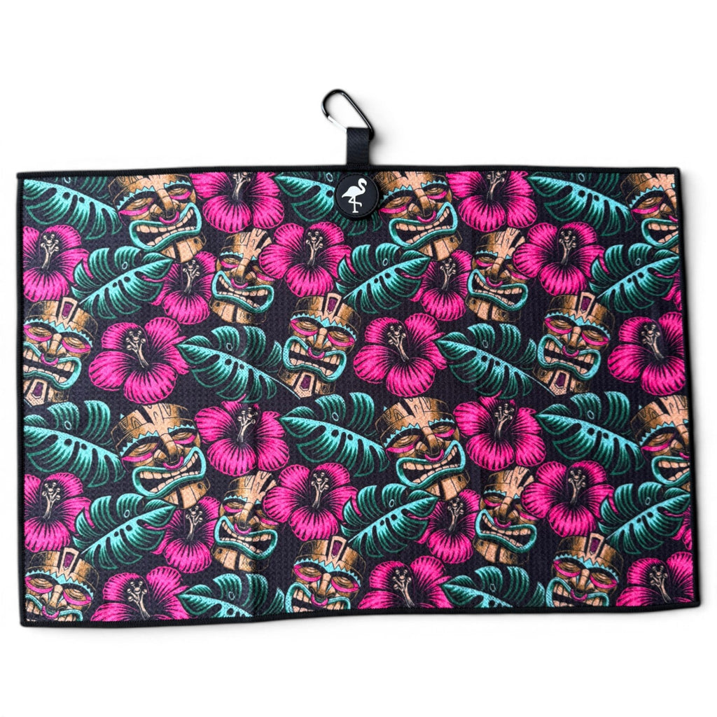 Logie Joe's Golf Tiki Totem Magnetic Golf Towel