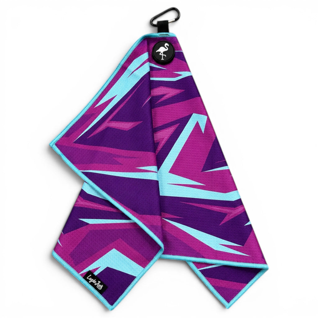 Logie Joe's Golf Neon Shockwave Magnetic Golf Towel