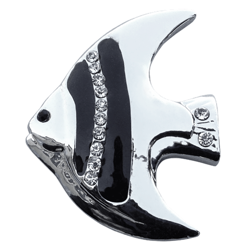 Tropical Fish 3D Ball Marker & Hat Clip with Crystals by ReadyGOLF
