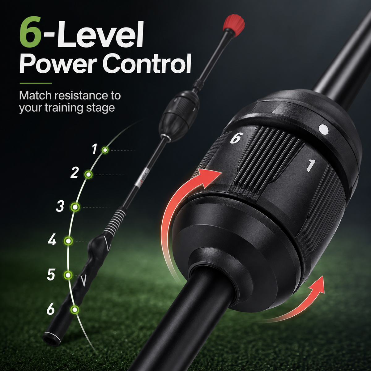Adjustable Swing Trainer – Length & Resistance