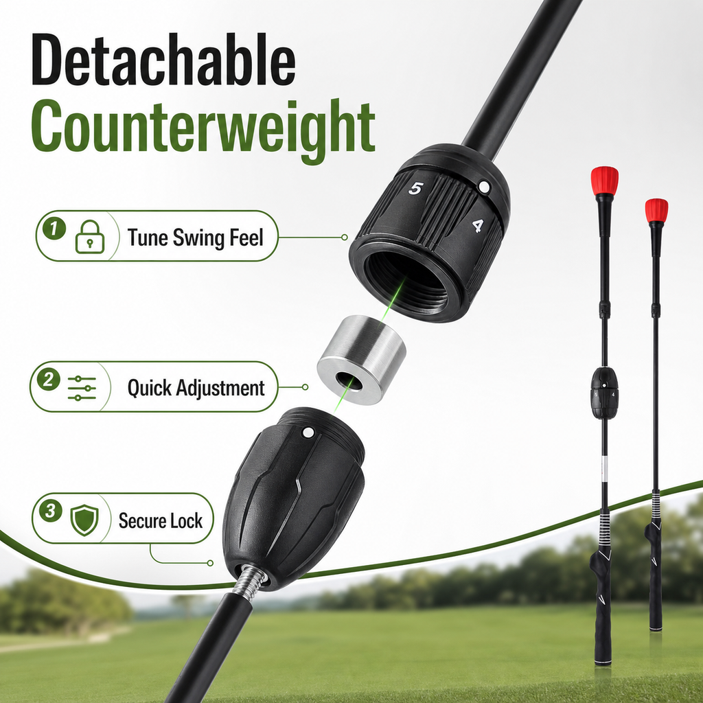 Adjustable Swing Trainer – Length & Resistance