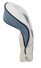Classic Argyle Sky Blue Embroidered Driver Headcover by ReadyGOLF