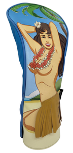 Aloha Girl Embroidered Driver Headcover by ReadyGOLF