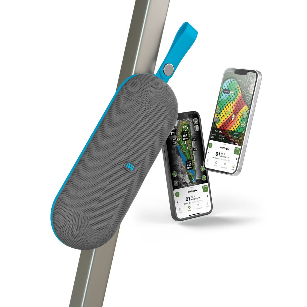 PPG A2 SLIM GPS Golf Speaker Powered by Golf Logix - Light Blue