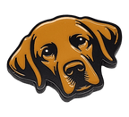 Chocolate Labrador Retriever Golf Ball Marker with Hat Clip