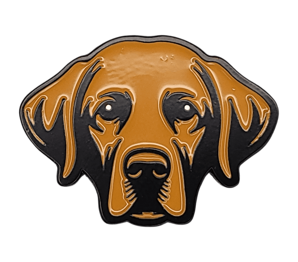 Chocolate Labrador Retriever Golf Ball Marker with Hat Clip