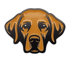 Chocolate Labrador Retriever Golf Ball Marker with Hat Clip