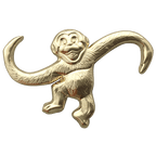Barrel of Monkeys Gold Plated Ball Marker & Hat Clip by ReadyGOLF