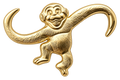 Barrel of Monkeys Gold Plated Ball Marker & Hat Clip by ReadyGOLF