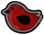 Birdie Hunting Red Glitter Ball Marker & Hat Clip by ReadyGOLF