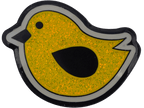 Birdie Hunting Yellow Glitter Ball Marker & Hat Clip by ReadyGOLF