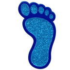 Blue Footprint Glitter Ball Marker & Hat Clip by ReadyGOLF