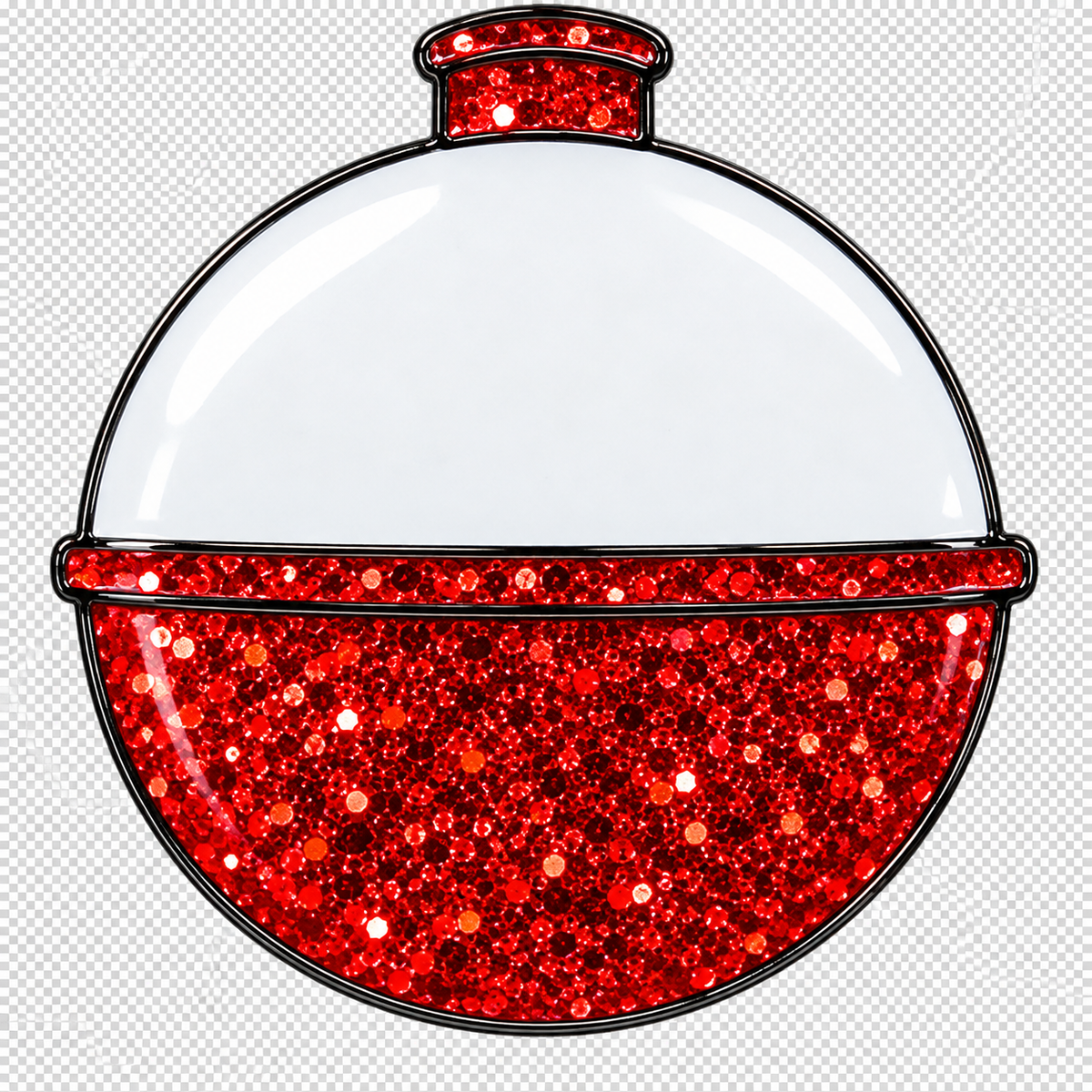 Fishing Bobber Glitter Ball Marker & Hat Clip by ReadyGOLF