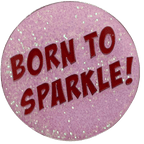 Born To Sparkle Glitter Ball Marker & Hat Clip by ReadyGOLF