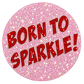 Born To Sparkle Glitter Ball Marker & Hat Clip by ReadyGOLF