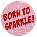 Born To Sparkle Glitter Ball Marker & Hat Clip by ReadyGOLF