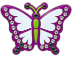 Butterfly Crystal Ball Marker & Hat Clip by ReadyGOLF