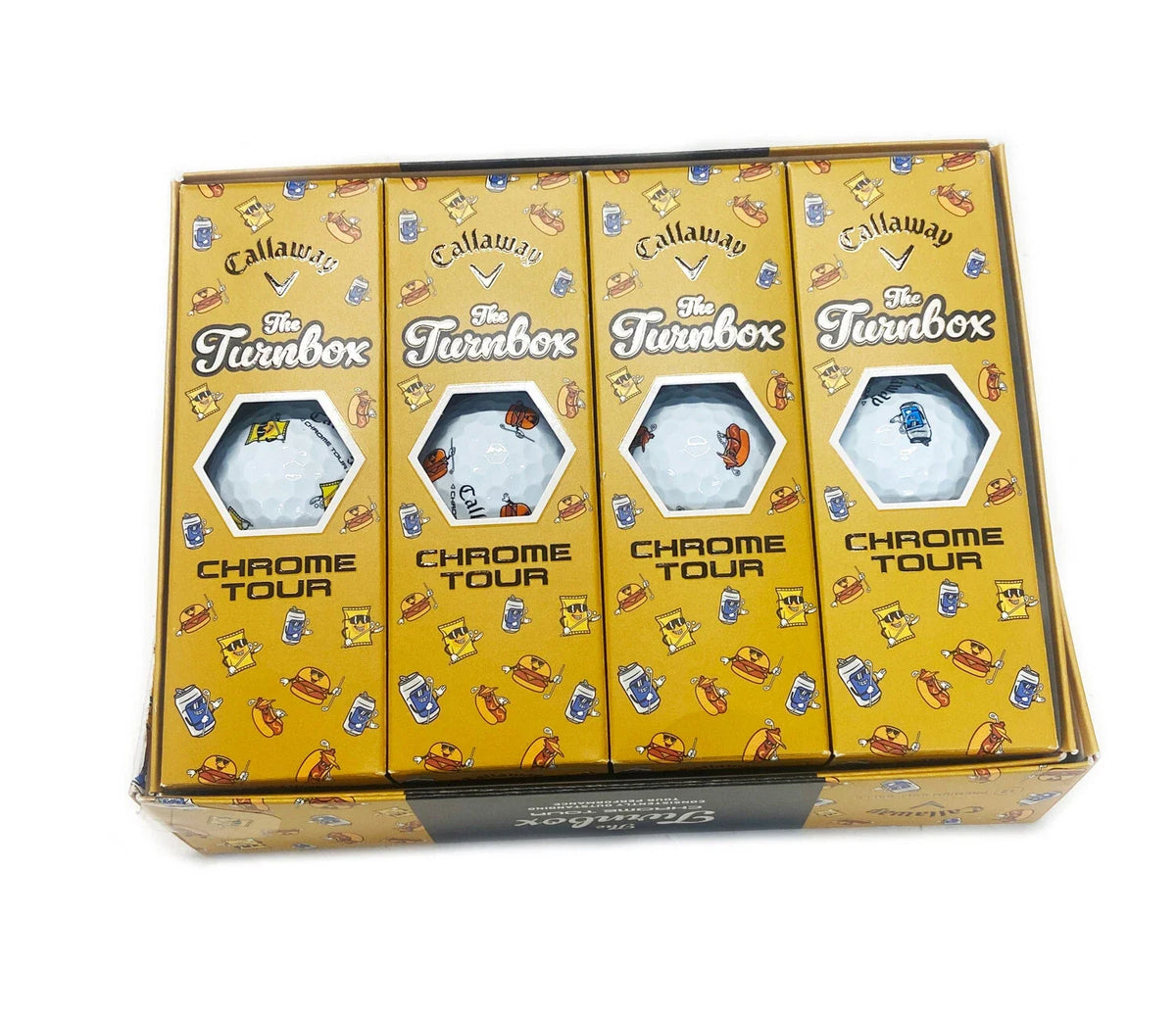 Callaway Chrome Tour Golf Balls Turnbox Snacks Limited Edition