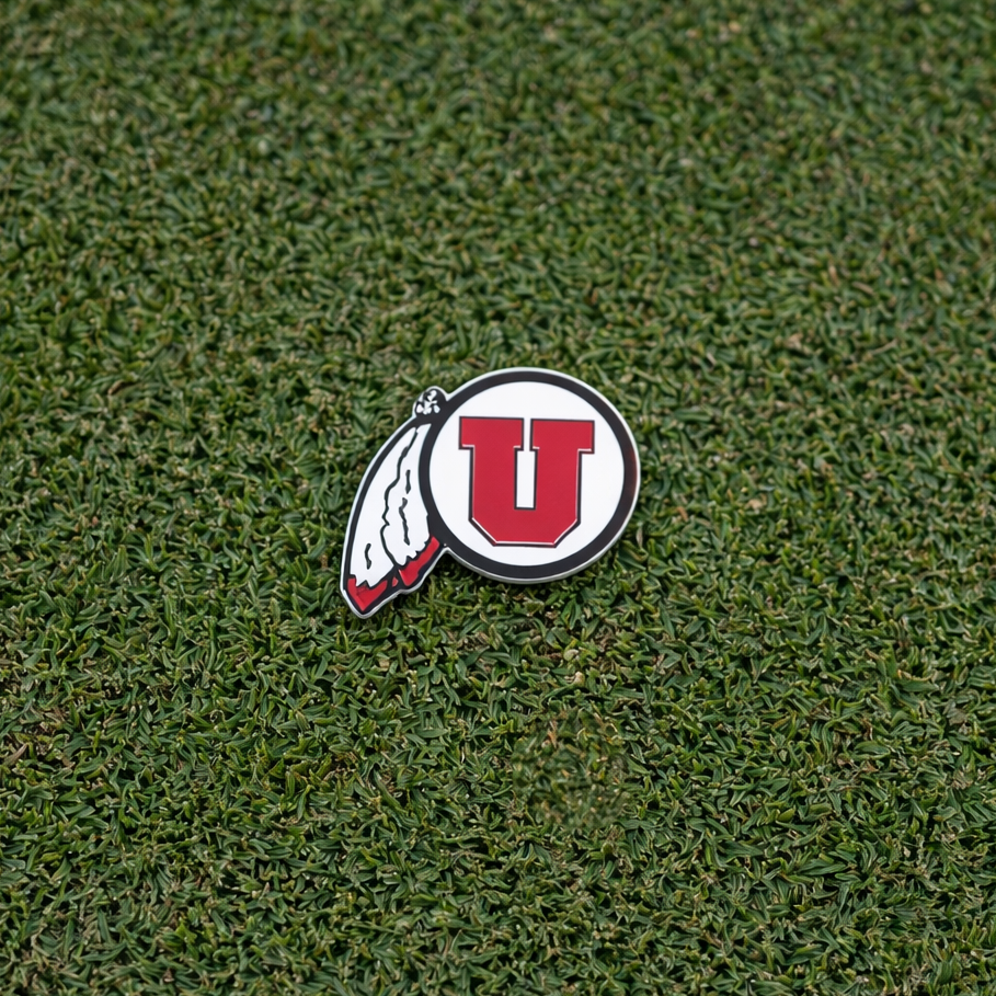 Letterman Golf Drum & Feather University of Utah Golf Ball Marker