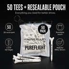 DON’T SUCK™ Golf Tees – PureFlight™ 4-Prong Design (50-Pack)