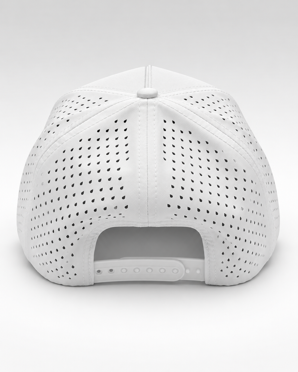 Fore Alarm white and black performance golf rope hat, golf headwear lifestyle image