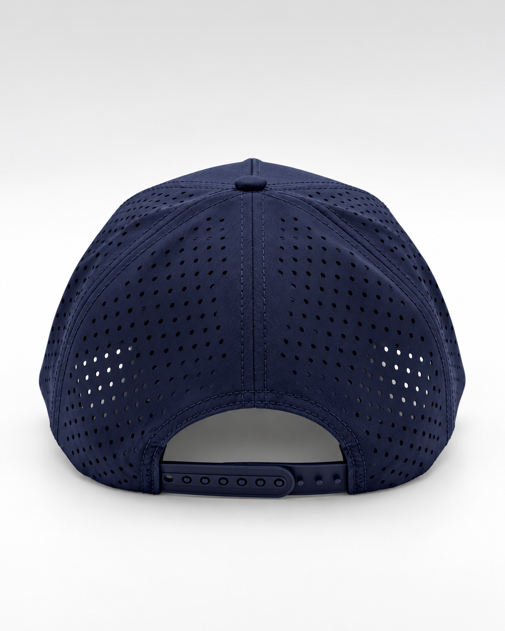 Fore Alarm navy and white performance golf rope hat, golf headwear lifestyle image