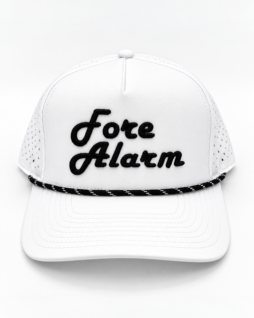 Fore Alarm Signature Performance Rope Hat — White / Black