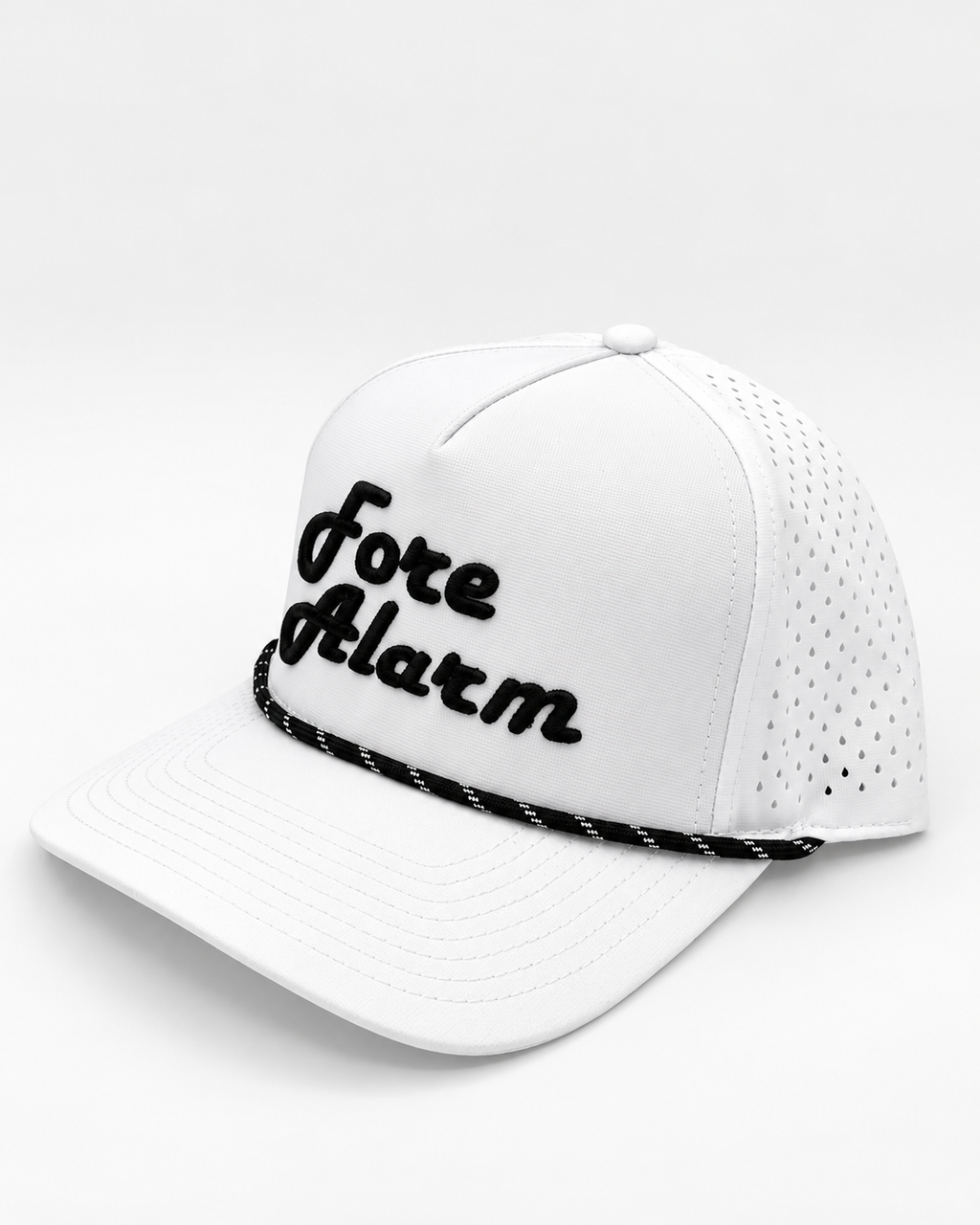 Fore Alarm Signature Performance Rope Hat — White / Black