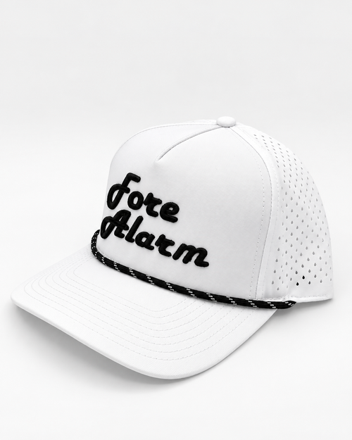 Fore Alarm Signature Performance Rope Hat — White / Black