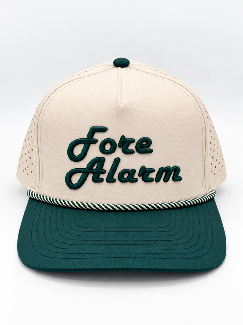 Fore Alarm Signature Performance Rope Hat — Cream / Green