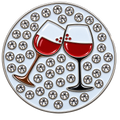 Cheers! Wine Crystal Ball Marker & Hat Clip by ReadyGOLF