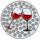 Cheers! Wine Crystal Ball Marker & Hat Clip by ReadyGOLF