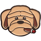 Cigar Smoking Dog Crystal Ball Marker & Hat Clip by ReadyGOLF