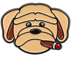 Cigar Smoking Dog Crystal Ball Marker & Hat Clip by ReadyGOLF