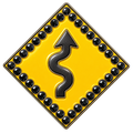Caution Curves Ahead Crystal Ball Marker & Hat Clip by ReadyGOLF