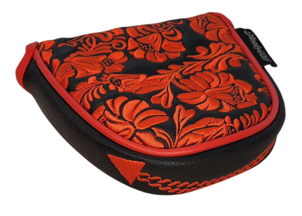Desert Rose Embroidered Putter Cover by ReadyGOLF  -  Mallet