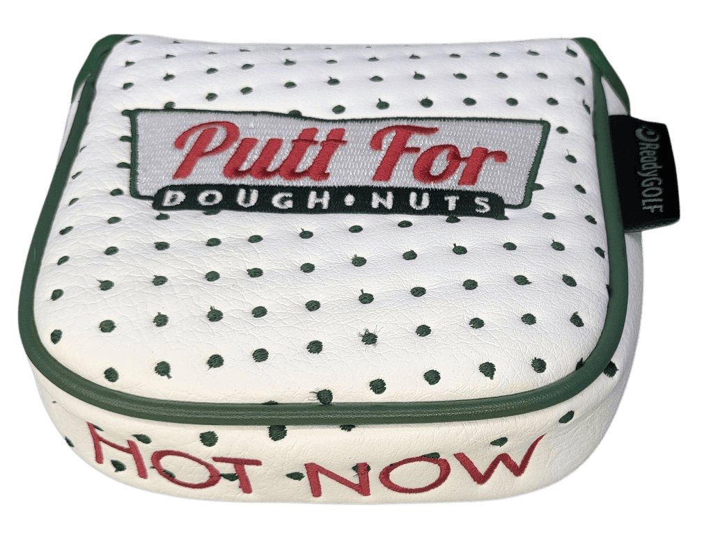Donut Box (Putt for Dough-Nuts) Embroidered Mallet Putter Cover by ReadyGOLF
