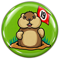 19th Hole Dancing Gopher Golf Ball Marker & Hat Clip by ReadyGOLF