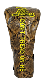 Don't Tread On Me Embroidered Snakeskin Driver Headcover by ReadyGOLF