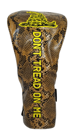 Don't Tread On Me Embroidered Snakeskin Driver Headcover by ReadyGOLF