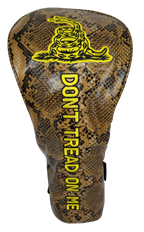 Don't Tread On Me Embroidered Snakeskin Driver Headcover by ReadyGOLF