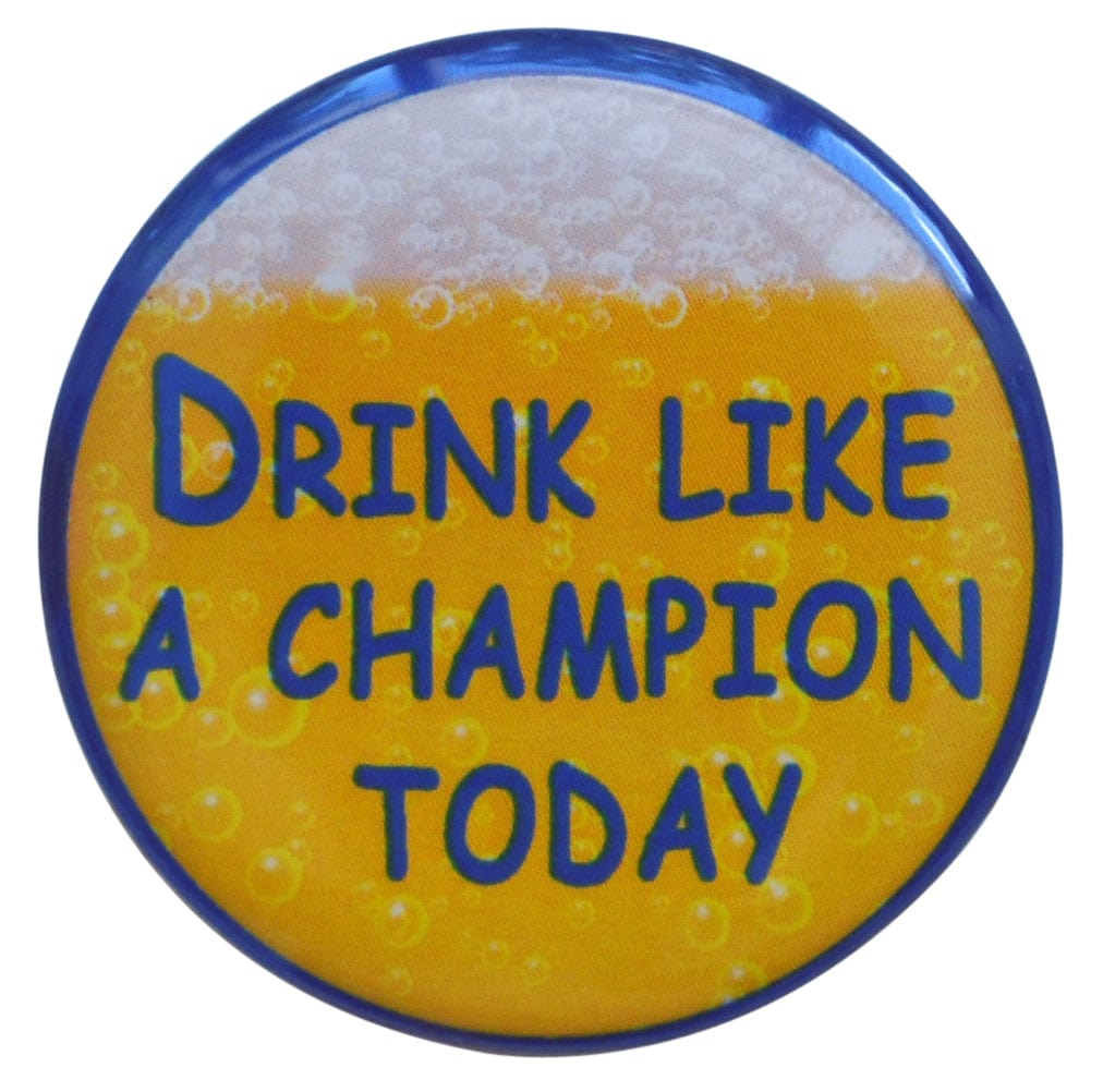 Drink Like A Champion Today Ball Marker & Hat Clip by ReadyGOLF