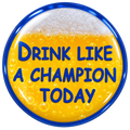 Drink Like A Champion Today Ball Marker & Hat Clip by ReadyGOLF