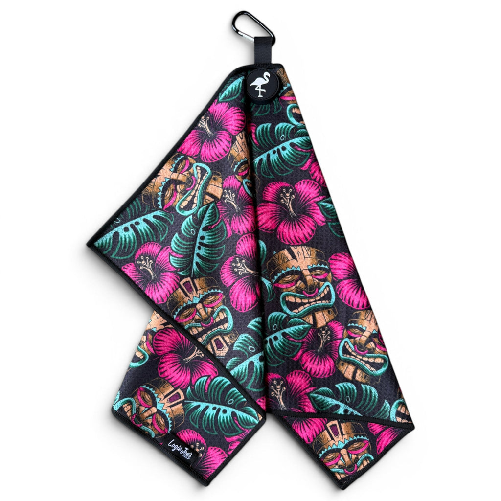 Logie Joe's Golf Tiki Totem Magnetic Golf Towel