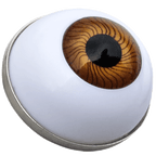 Brown Eye Ball Marker & Hat Clip by ReadyGOLF