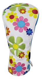 Flower Power Embroidered Driver Headcover by ReadyGOLF