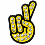 Number 1 Hand Gesture Crystal Ball Marker &amp; Hat Clip by ReadyGOLF