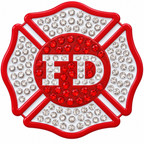 Fire Department Crystal Ball Marker & Hat Clip by ReadyGOLF