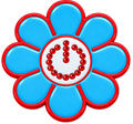 Hippie Flower Power Crystal Ball Marker & Hat Clip by ReadyGOLF