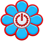 Hippie Flower Power Crystal Ball Marker & Hat Clip by ReadyGOLF